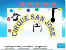 Tablet Screenshot of cirquesanjose.com